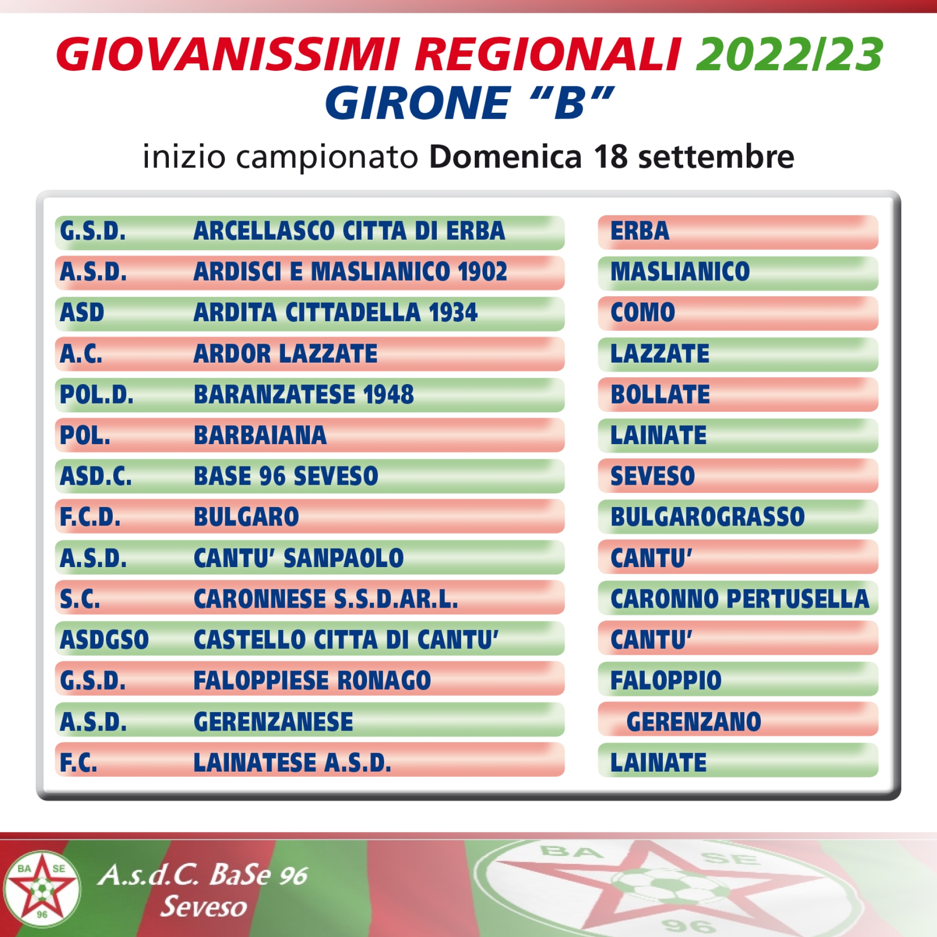 under 15 elite girone b