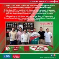 ✅ Scelta la Guida Tecnica della Prima Squadra per la stagione sportiva 2025-26