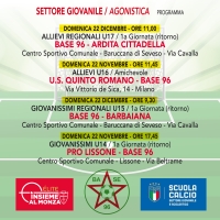 AGONISTICA • Domani la prima giornata di ritorno per i campionati ALLIEVI e GIOVANISSIMI