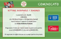 COMUNICATO • Settore Giovanile / Juniores Reg.